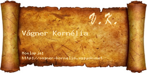 Vágner Kornélia névjegykártya